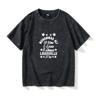 小清新衣服男女圆领大码 拳王穆罕默德阿里T恤短袖 宽 boxing 拳击