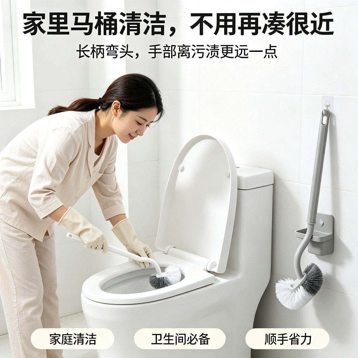 2026新款马桶刷软毛长柄