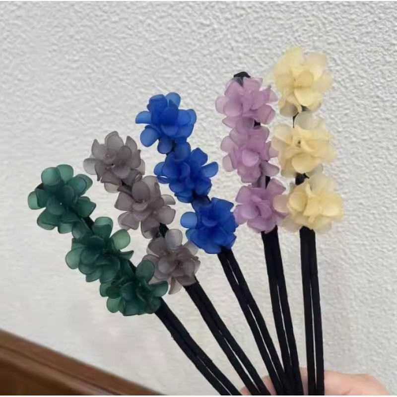 盤發棒花苞頭專用發飾新款