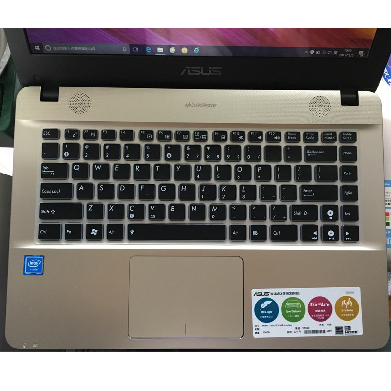 华硕笔记本a441u电脑键盘膜f441保护14寸a480u r417n a456u a43s