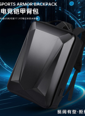 雷神ZERO16Pro 16英寸电脑包大容量双肩防水气囊防震笔记本背包电竞配件包放键盘游戏本背包防摔硬壳收纳袋
