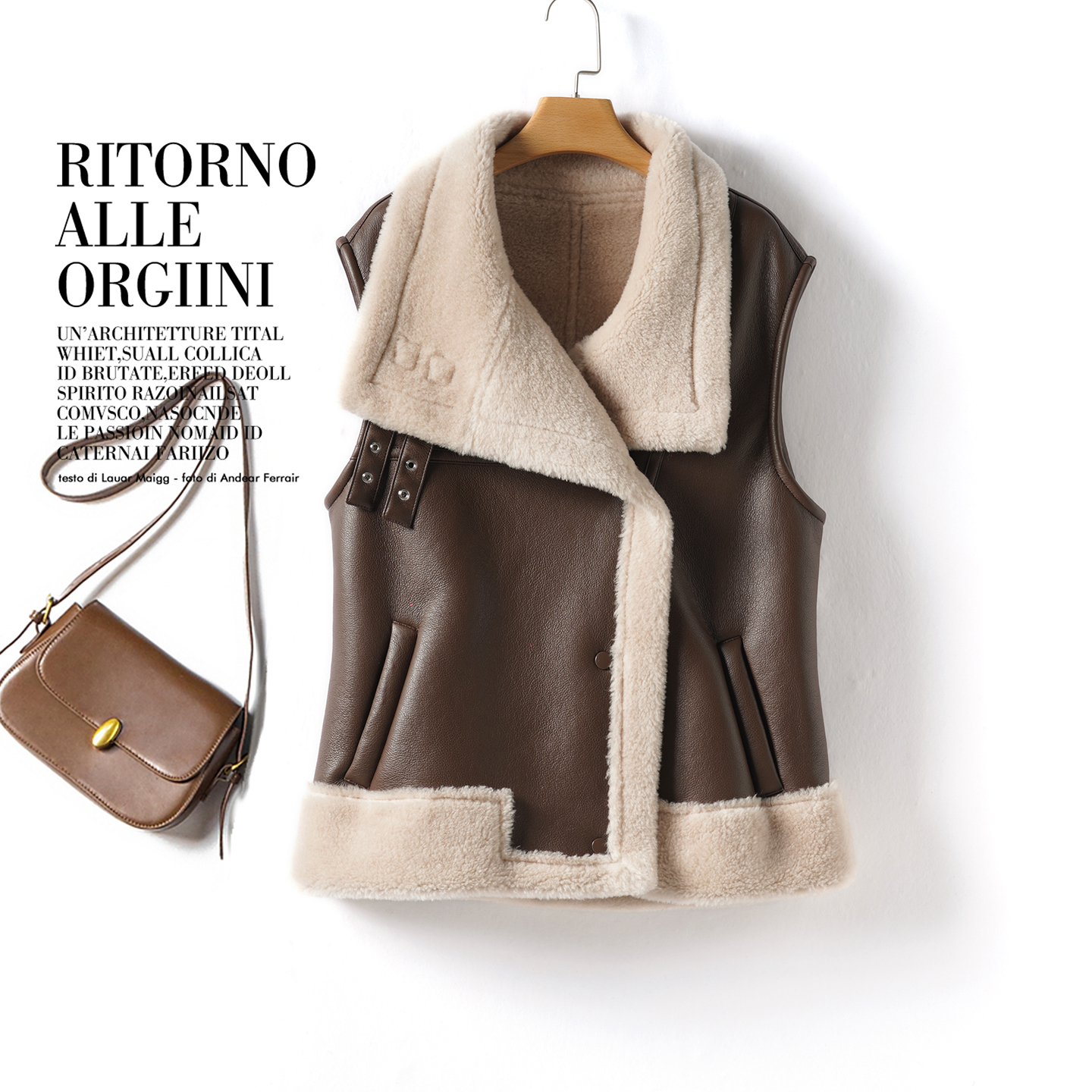 海宁真皮皮毛一体皮草外套女短款皮衣马甲百搭2025秋冬新款羊羔毛