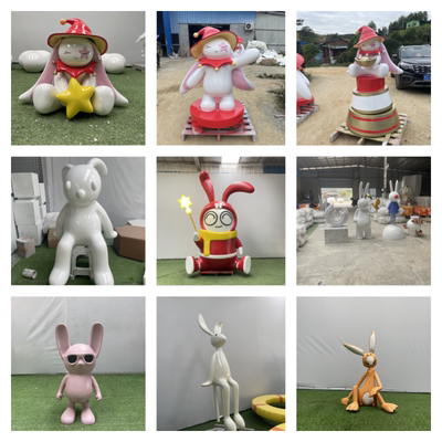 大型卡通玻璃钢雕塑定制商场美陈