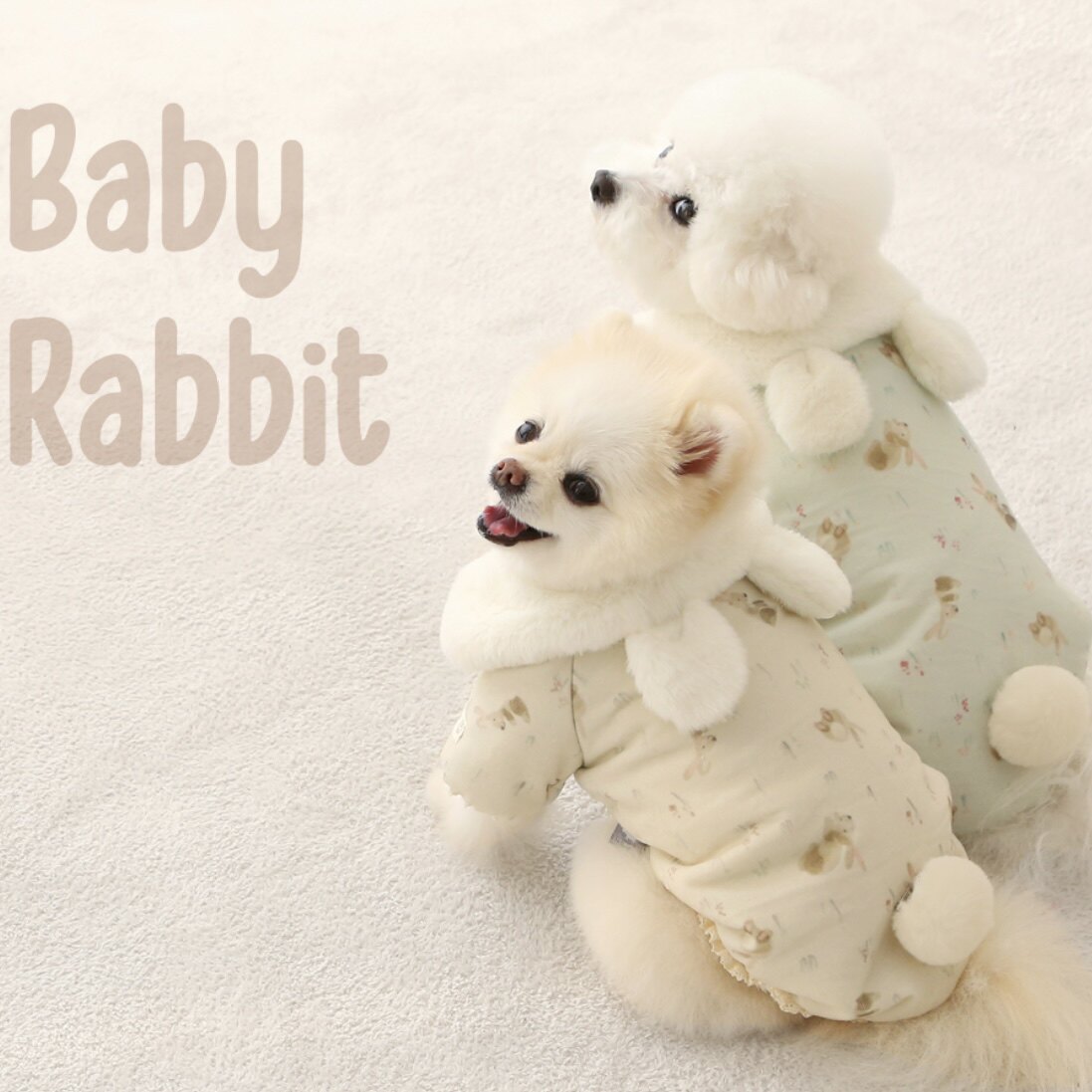 itsdog狗狗羽绒服兔耳朵保暖衣服