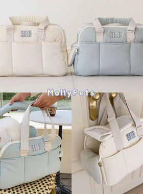 mollypets* 韩国代购ssfw高端小众 猫狗超轻舒适透气防水宠物包