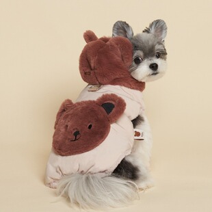 mollypets* 韩国代购meaningess狗狗的羽绒服 小型犬衣服小熊外套