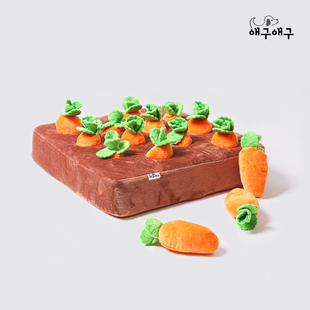 现货mollypets* 韩国代购正品狗狗拔胡萝卜种地玩具 藏食嗅闻益智