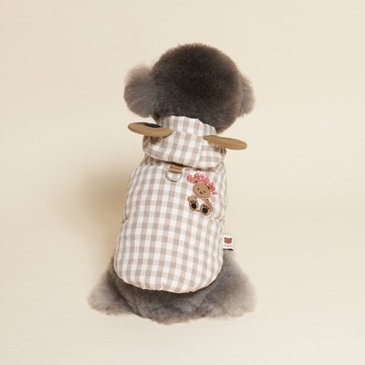 韩国meaninglus小型犬猫羽绒马甲