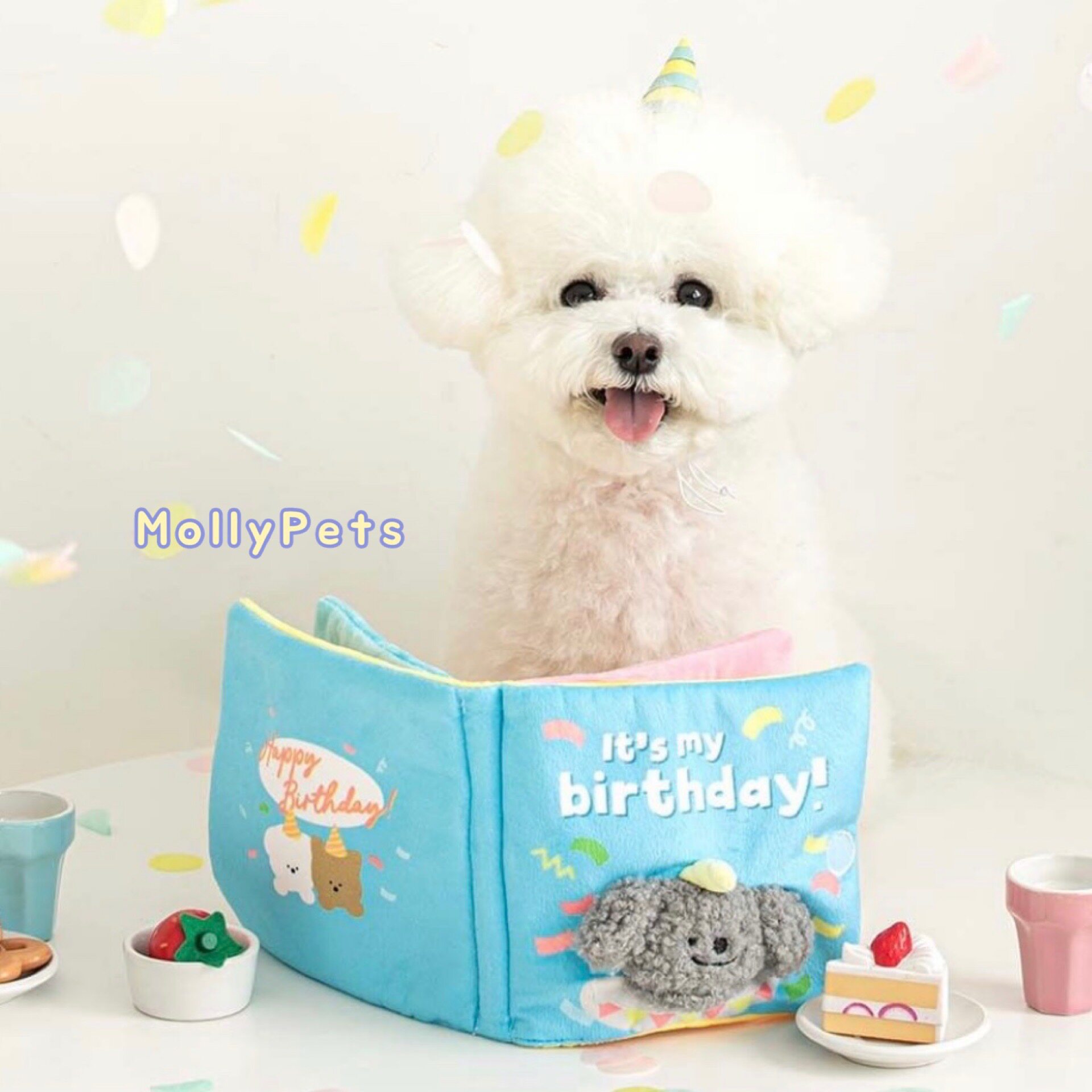 现货mollypets* 韩国代购biteme生日藏食书 狗狗嗅闻益智解压玩具