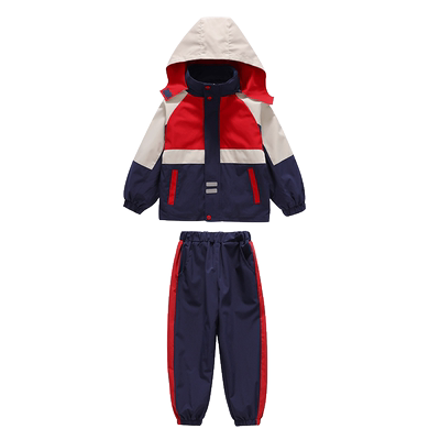 秋冬季儿童冲锋衣可拆卸校服