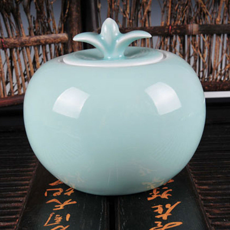 中式风陶瓷大码茶叶罐