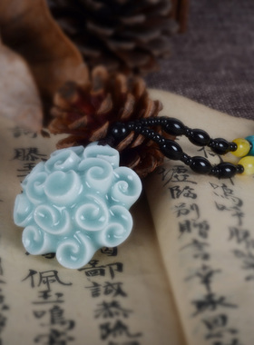 花朵陶瓷民族风毛衣链