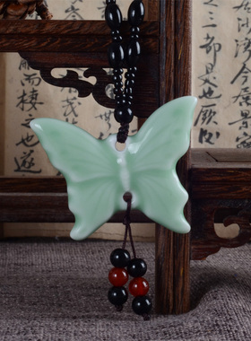 蝴蝶毛衣链文艺风服饰配件