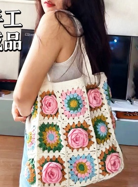 成品山茶花单肩包女友斜挎包