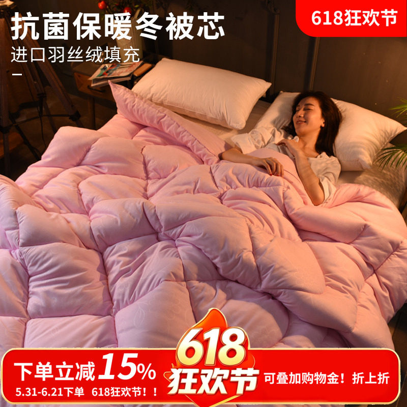 8/10/12斤加厚冬被被芯单双人被子保暖太空被冬季棉羽丝绒丝棉被