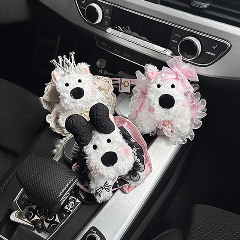 西高地潦草小狗公主裙挎包