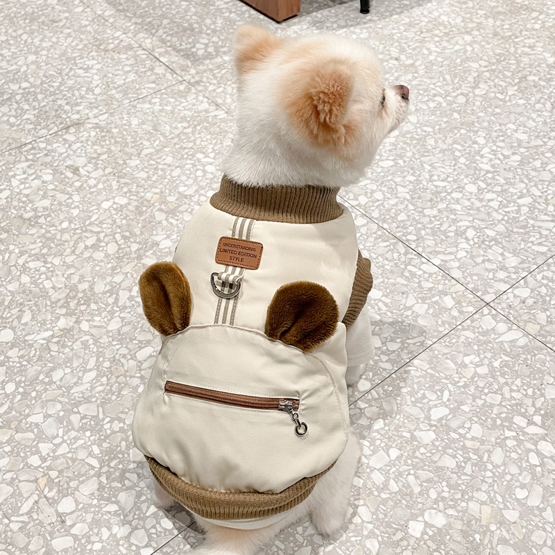 狗狗衣服2025新款冬装比熊泰迪雪纳瑞卡通棉服小型犬宠物小狗衣服