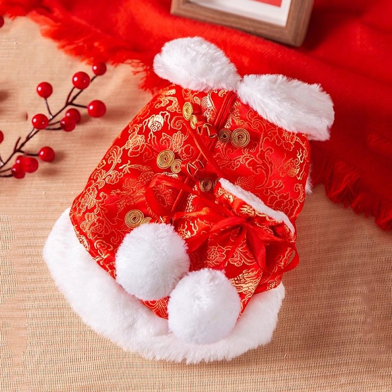 新年福包小狗狗衣服宠物服饰泰迪比熊雪纳瑞小型犬秋冬款挎包棉衣,宠物/宠物食品及用品,狗宠物服装/雨衣,淘宝优惠券,粉丝福利购,淘宝优惠卷