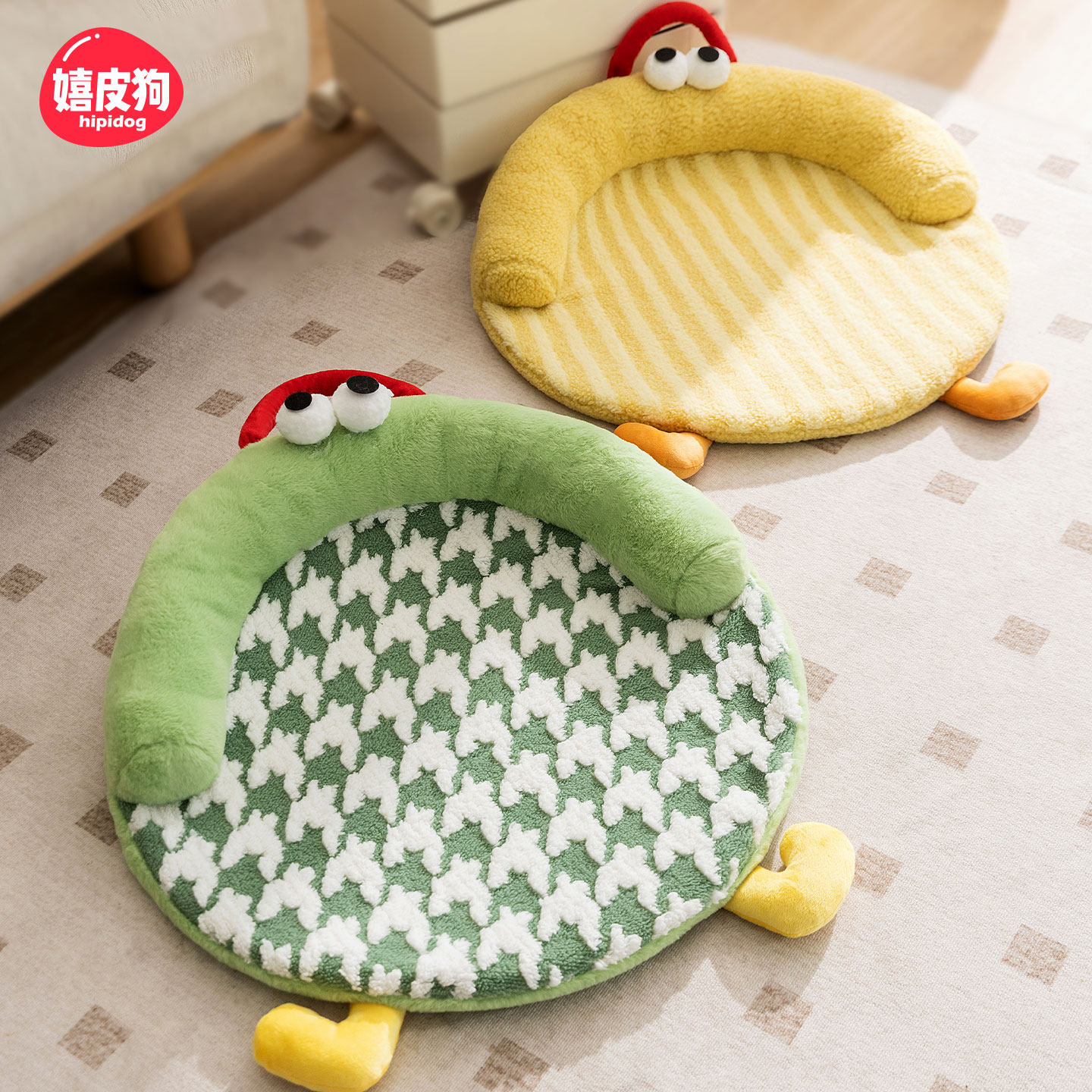 �ٰ��� M:40*40*10cm��������6���ڳ�� è���ļ�ͨ�ÿɲ�ϴ˯�涬��è��è��˯���õ�����è��������ר��