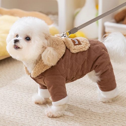 狗狗加厚保暖衣服寒冬款四脚棉衣