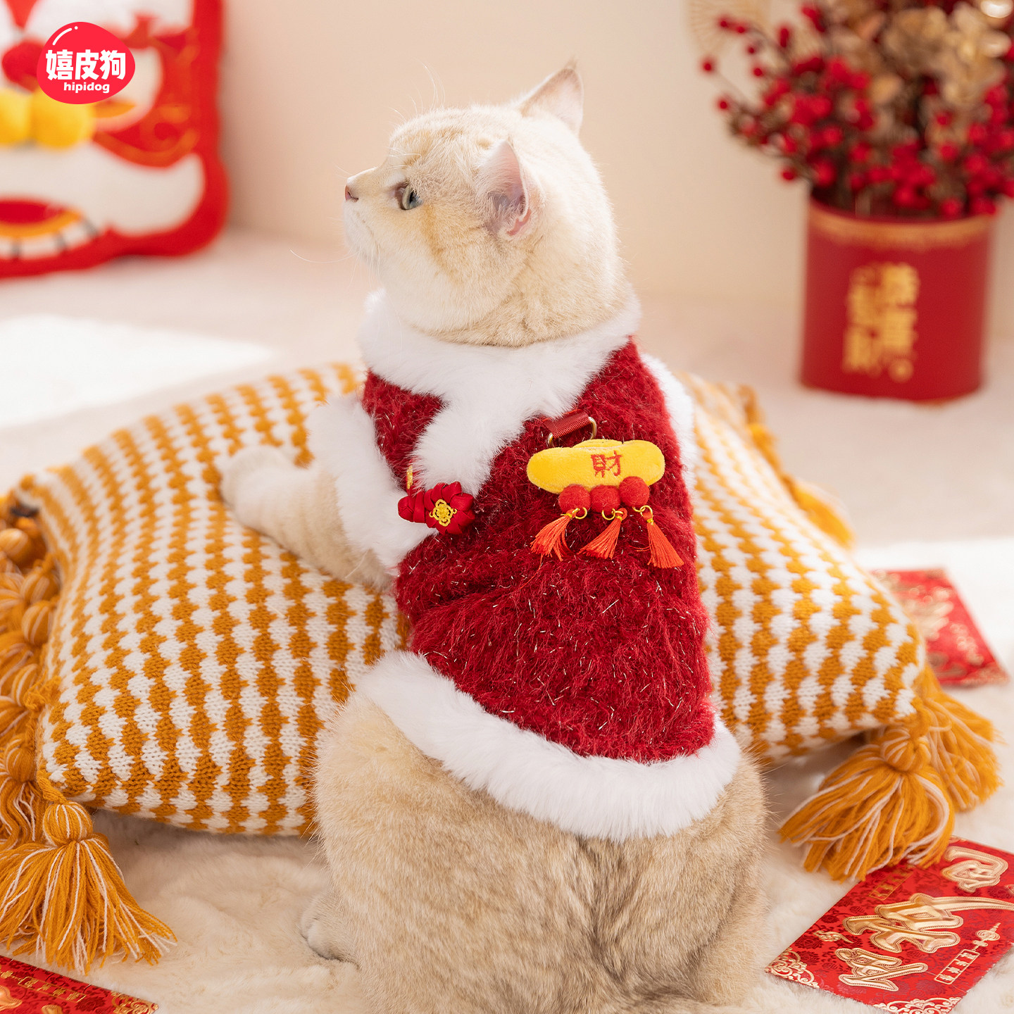 猫咪衣服2025新款冬装德文猫布偶猫暹罗宠物新年小猫衣服立体虎头,宠物/宠物食品及用品,猫宠物服装/雨衣（新）,淘宝优惠券,粉丝福利购,淘宝优惠卷