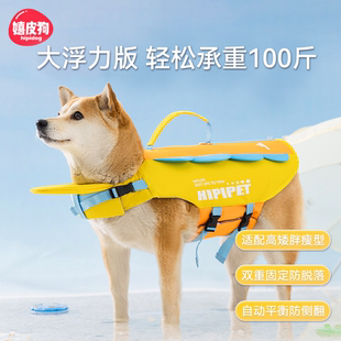 嬉皮狗宠物游泳衣服安全浮力比熊泰迪柯基大中小型犬小狗狗救生衣