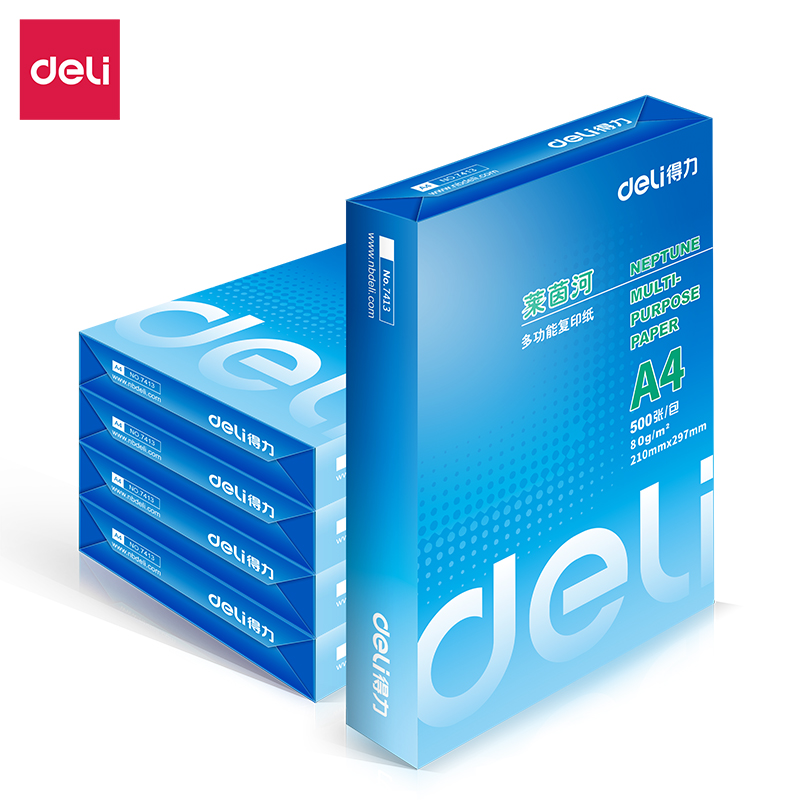 得力莱茵河A4打印复印纸加厚包邮
