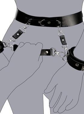 暗黑朋克风皮带女ins潮个性百搭装饰腰封配性感情侣束缚细款腰带