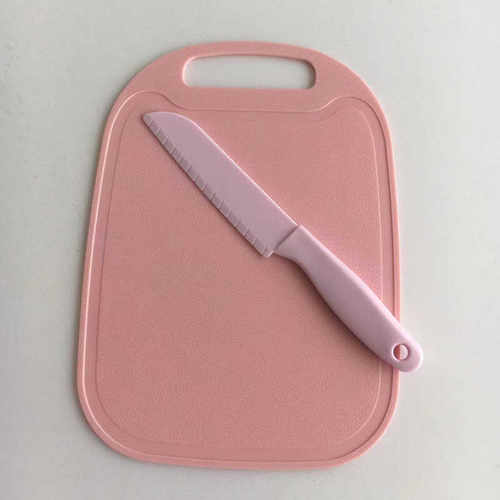 儿童砧板幼儿园安全塑料刀案板刀具萝卜不伤手水果刀宝宝菜板砧板