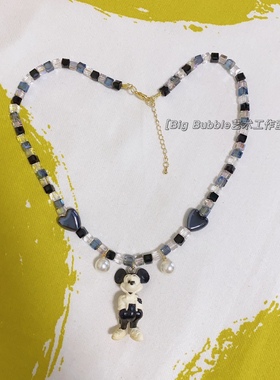 灯泡家原创手工自制迪士尼米奇项链迪士尼环球影城可爱卡通项链