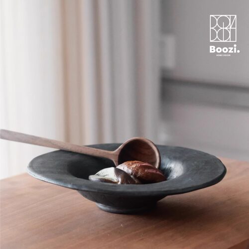Boozi.藏区黑陶手作器皿餐盘