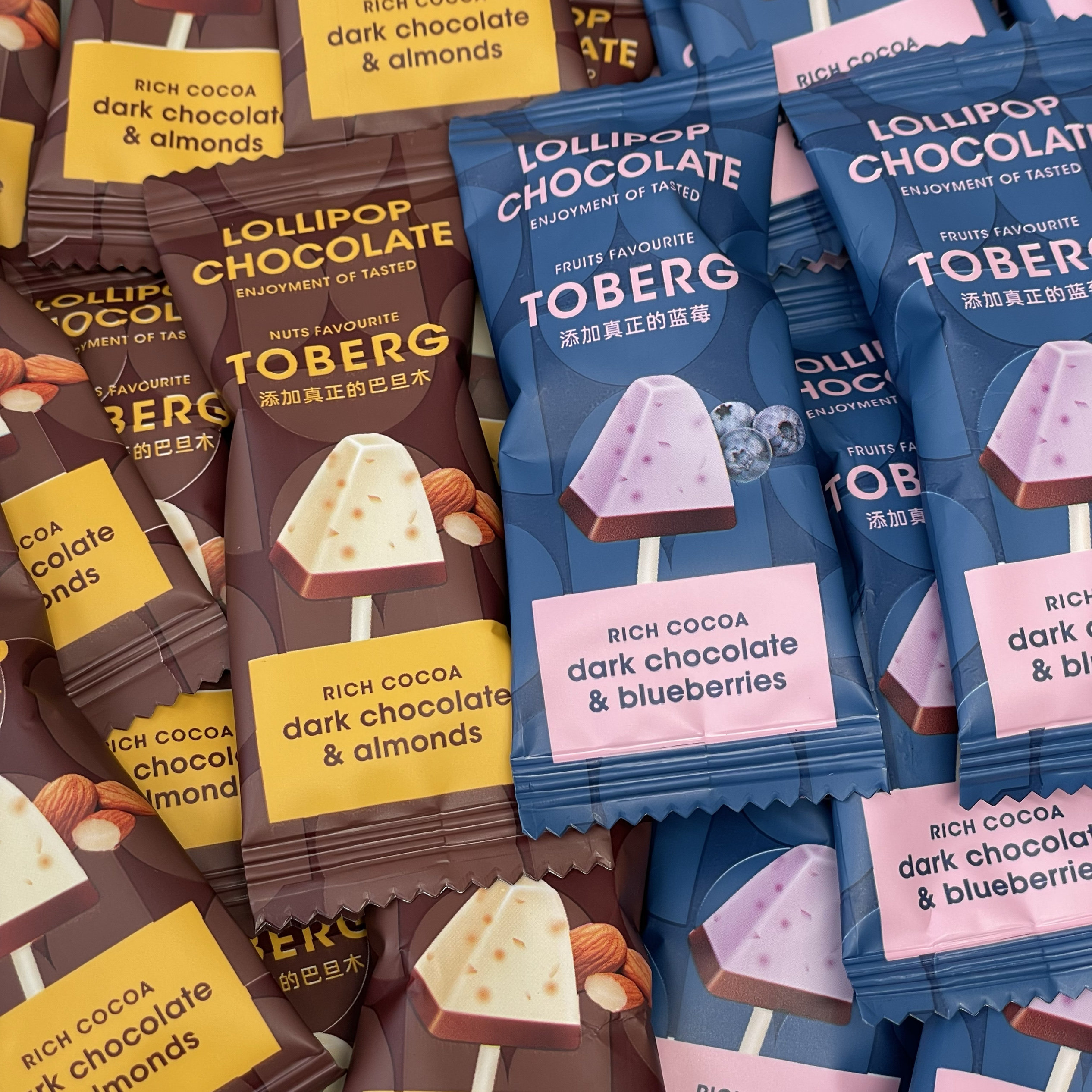 【好吃疯了！！】好邻居巴旦木蓝莓曲奇代可可脂巧克力休闲零食