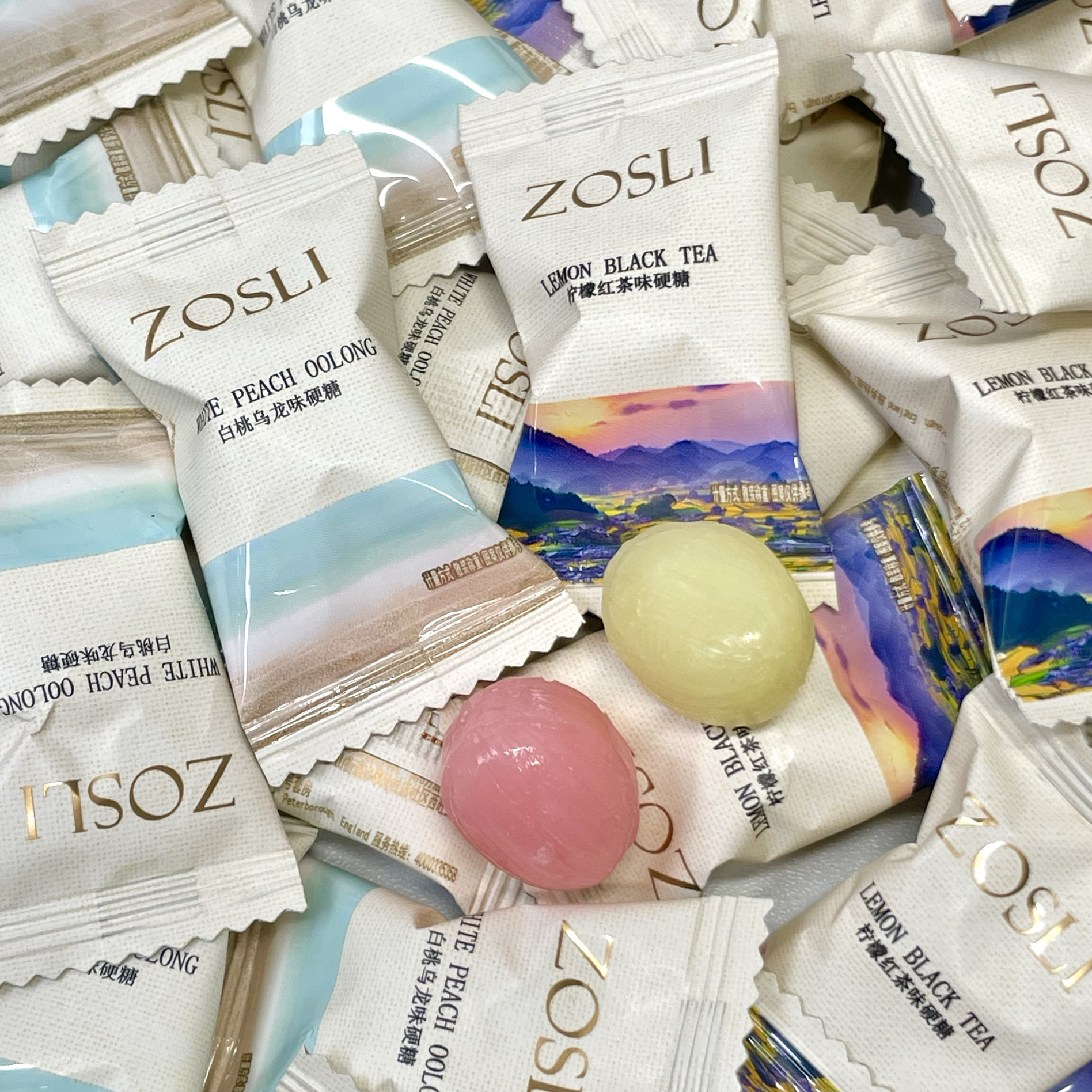 英国ZOSLI柠檬红茶味硬糖