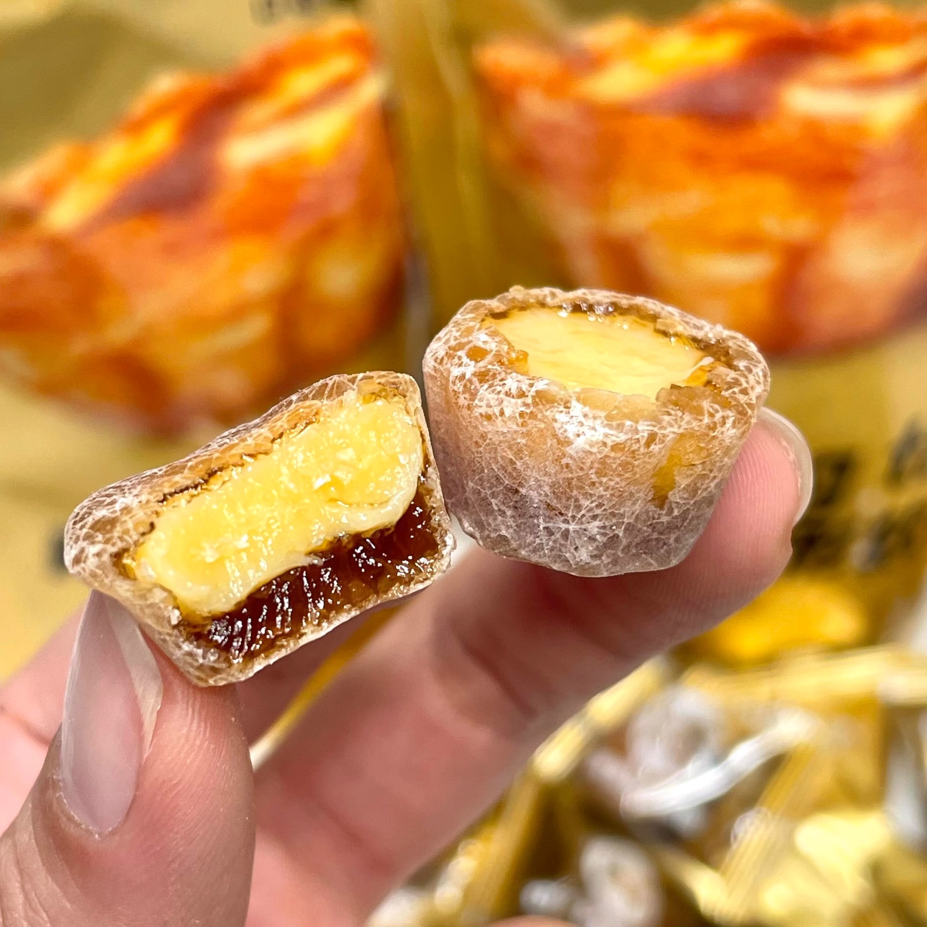 【红薯爆款】熊仔烤蛋挞型软糖网红创意糖果小零食儿童解馋脆皮