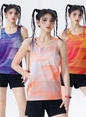 速干运动背心瑜伽女跑步田径服健身羽毛球防晒透气无袖圆领上衣