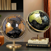 居装 饰品地球仪摆件创意轻奢办公室书房办公桌酒柜现代家桌面摆设