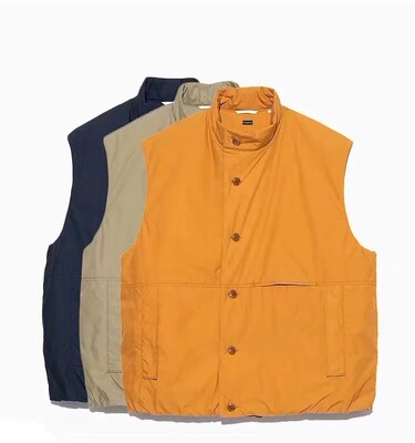 特价24AW NANAMICA  insulation vest 秋冬保暖日系立领马甲外套
