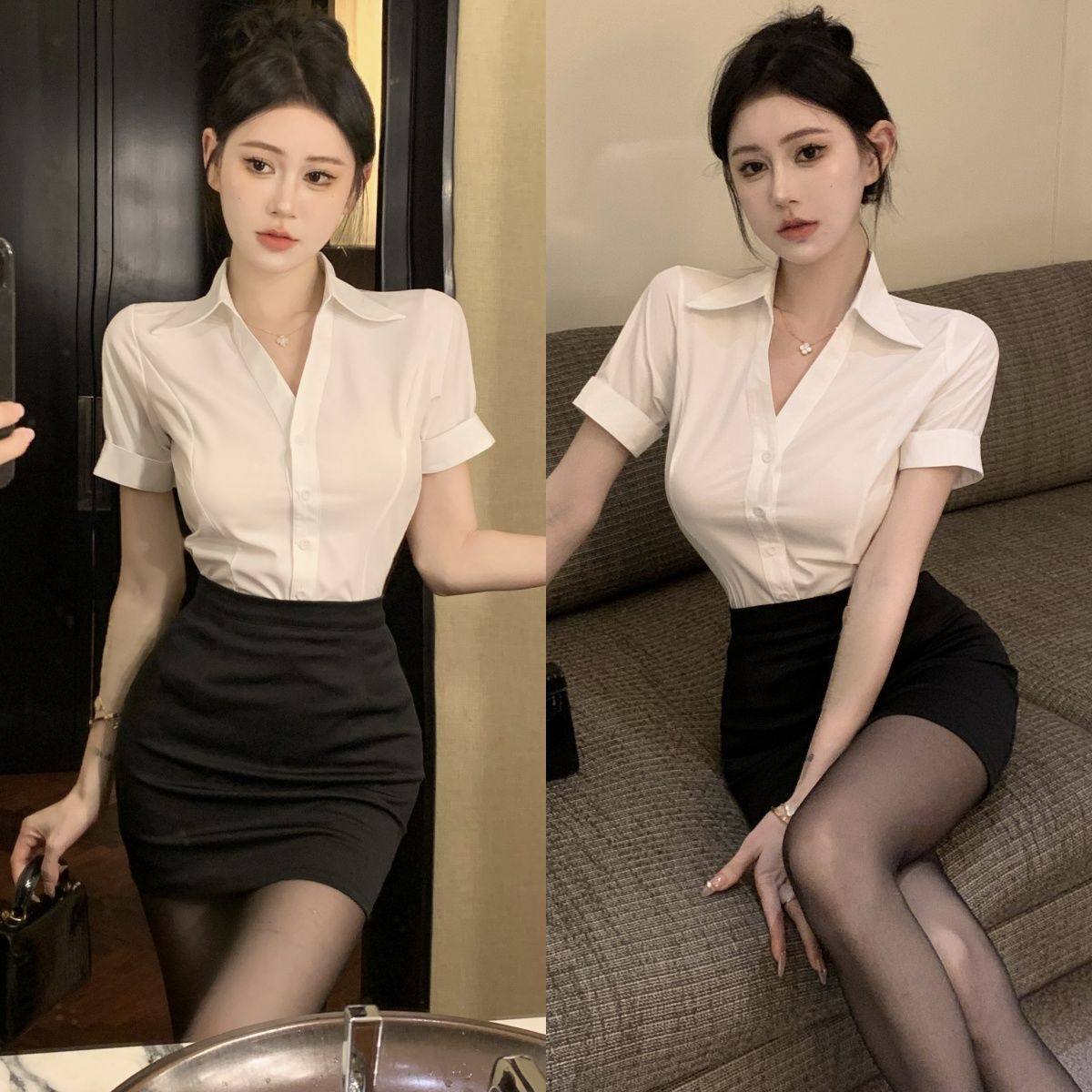 性感连衣裙女新款夜总店2026新款包臀减龄美容足疗足浴技师工作服,女装/女士精品,大码套装,淘宝优惠券,粉丝福利购,淘宝优惠卷