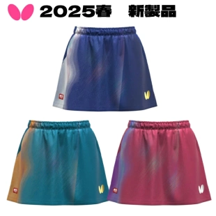 正品 Butterfly蝴蝶女士乒乓球短裙透气速干 日本代购 25年新款
