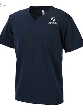 日本代购STIGA斯帝卡乒乓球服J.T.T.A.A. 日本卓球協会公認短袖T