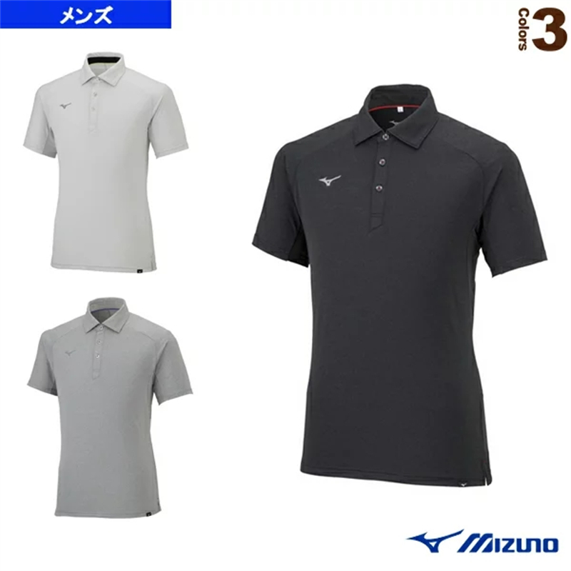 日本代购MIZUNO美津浓男士运动网球羽毛球服POLO衫短袖舒适速干