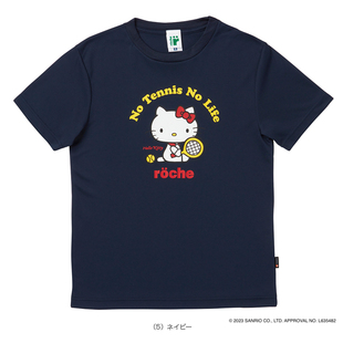 网球服羽毛球服短袖 Roche罗氏三丽鸥凯蒂猫男女款 T恤 代购 日本正品