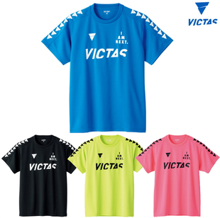 日本代购2022新VICTAS维塔斯男女运动乒乓球服短袖T恤速干训练用