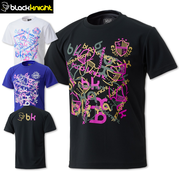 24年新款black knight黑骑士羽毛球服T恤网球壁球服运动短袖男女