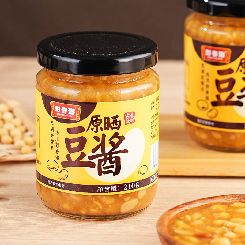 彭春海原晒豆酱250g潮汕特产普宁豆酱炒菜煮鱼调味蘸料传统黄豆酱