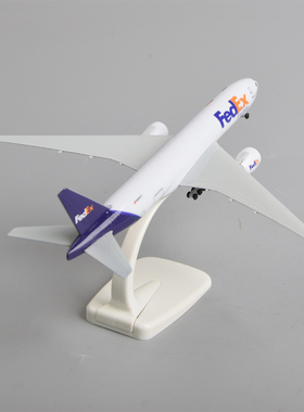 20cm联邦快递波音777货机飞机模型仿真民航货运航空摆件礼物FedEx