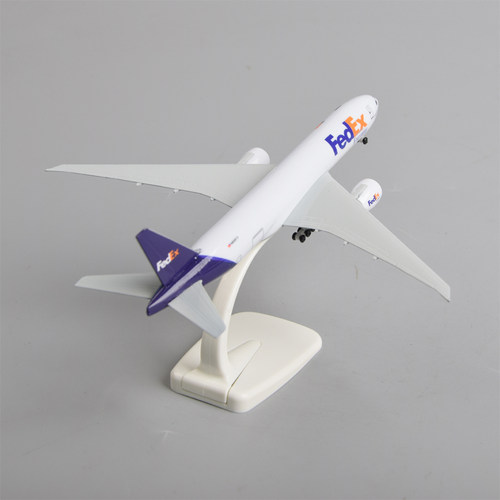20cm联邦快递波音777货机飞机模型仿真民航货运航空摆件礼物FedEx