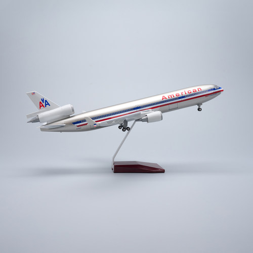 1:130带灯47cm美国航空MD11麦道11飞机模型仿真American Airlines