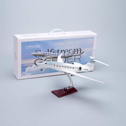 1:50带灯45cm仿真湾流G650ER公务机航空飞机模型客机摆件礼品礼物