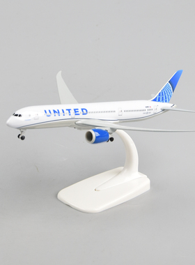 18cm美国联合航空787美联航仿真合金客机模型飞机United Airlines